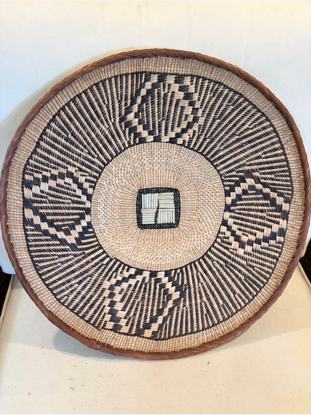 NEW Africa Woven Basket. Made by the Binga people of Zambia/Zimbabwe